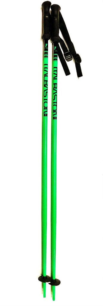 Bâtons de ski ITALBASTONI MAGIC GREEN fluoro RACE 115;120 cm, Neuf, Autres marques, Carving, Bâtons