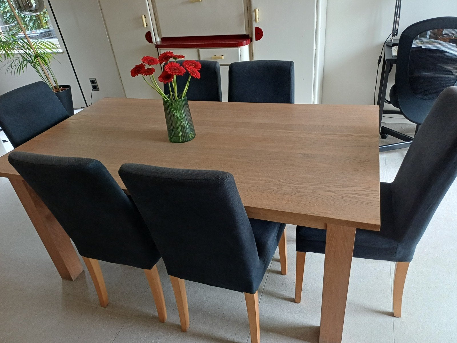 6 identieke stoelen eetkamer, Ophalen, Gebruikt, 4 tot 6 stoelen