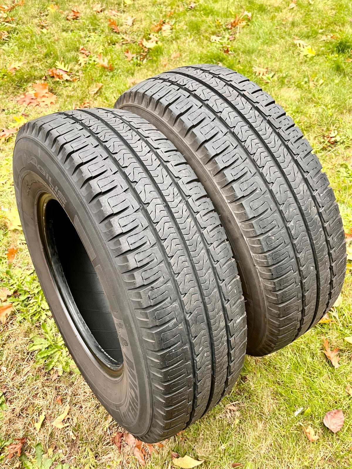 2 Michelin Agilis camperbanden in goede staat., Enlèvement, Utilisé