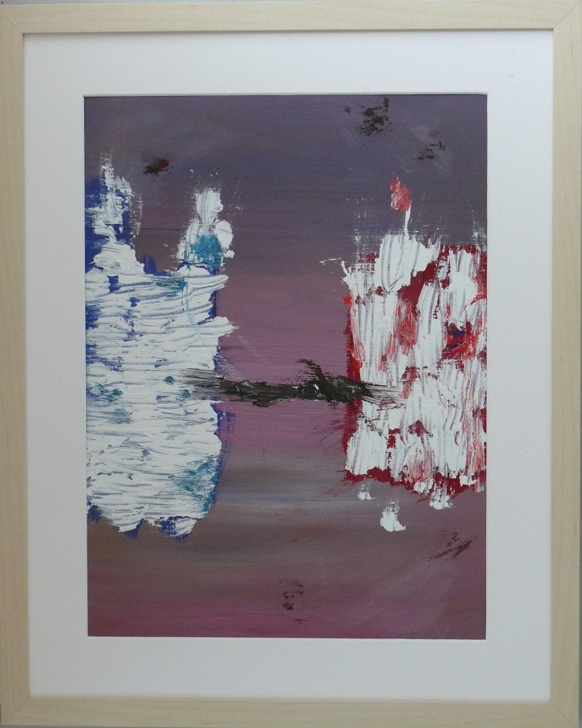 Abstract schilderij, zonder titel, 2025-S1-3V4, Antiek en Kunst, Ophalen