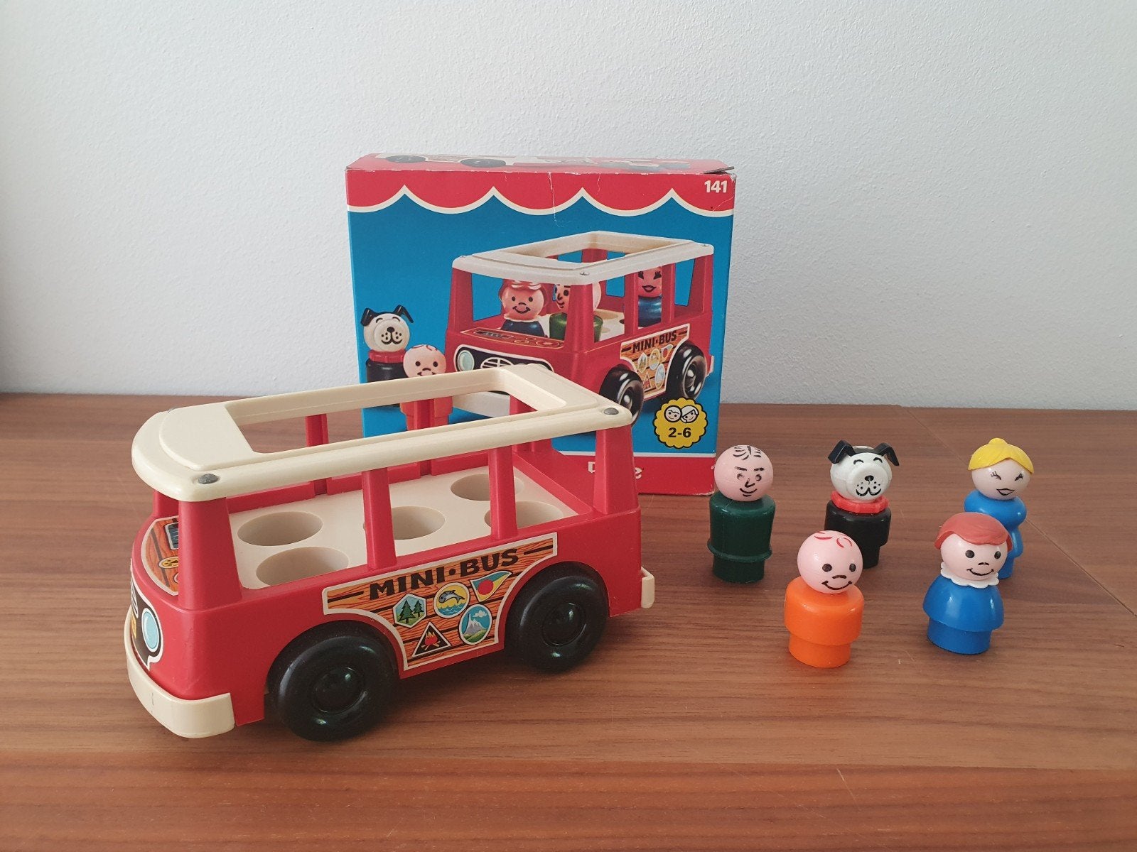 Vintage Fisher Price Mini Bus, Ophalen of Verzenden