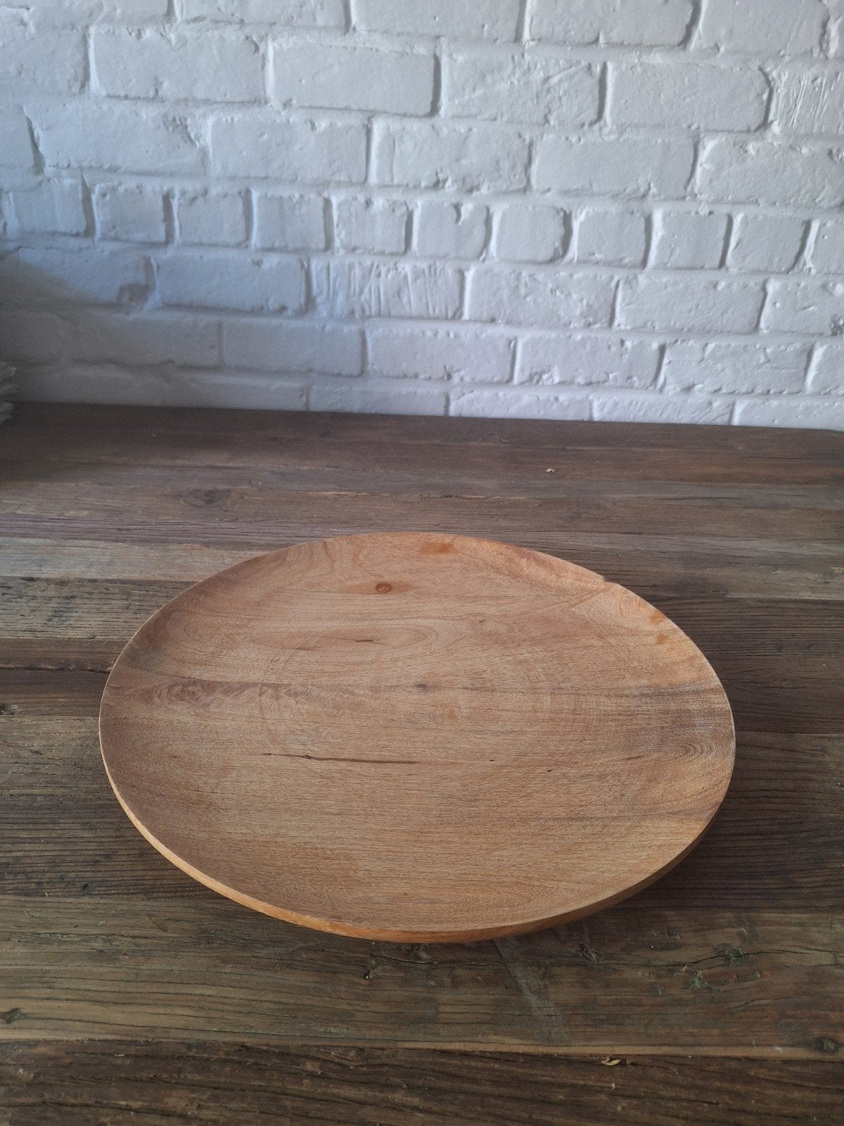 Assiette en bois - sous-verre, Maison & Meubles, Enlèvement