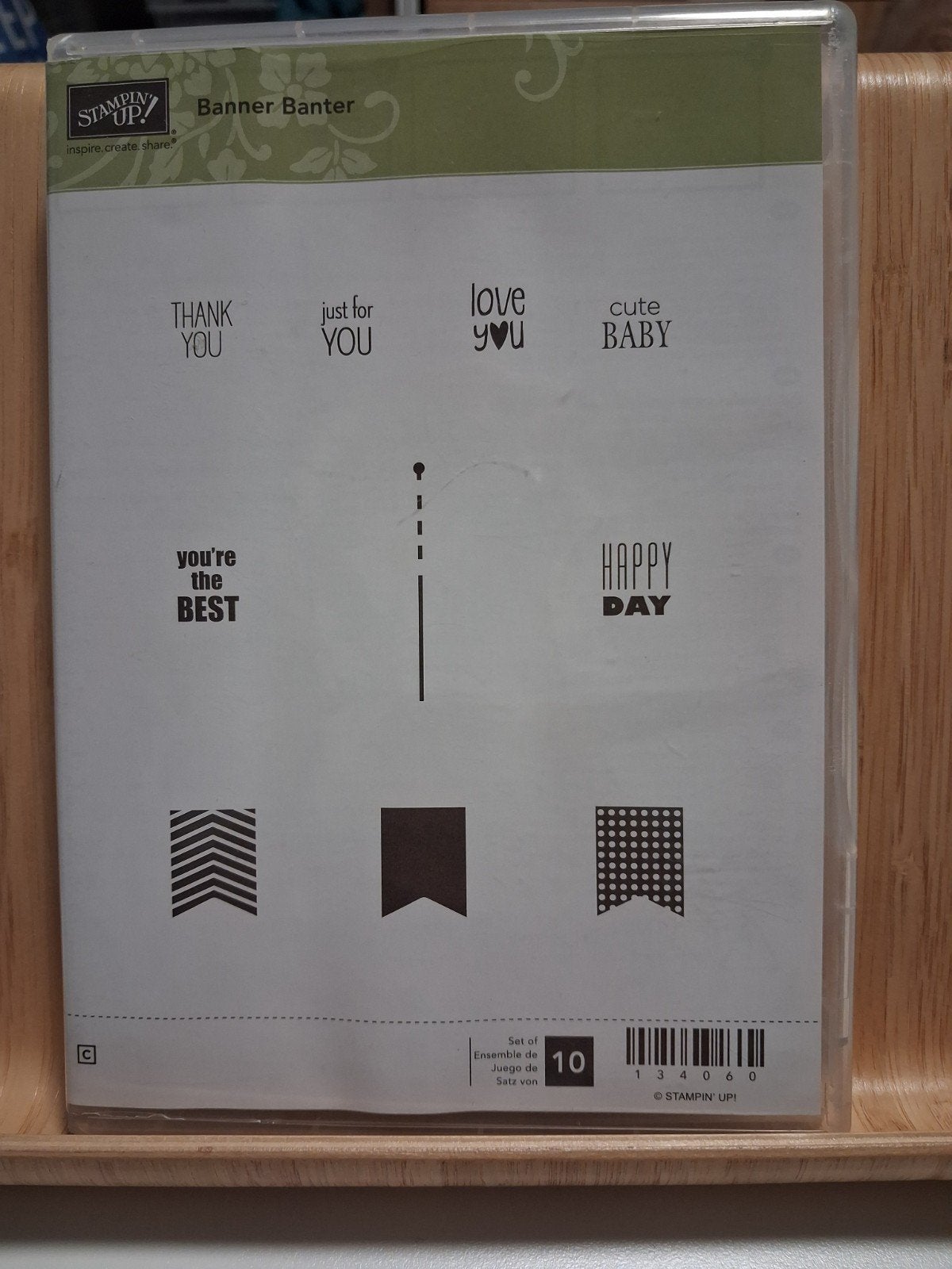 Stampin Up Stempelset Banner Banter en bijhorende punch, Hobby en Vrije tijd, Stempelen, Ophalen