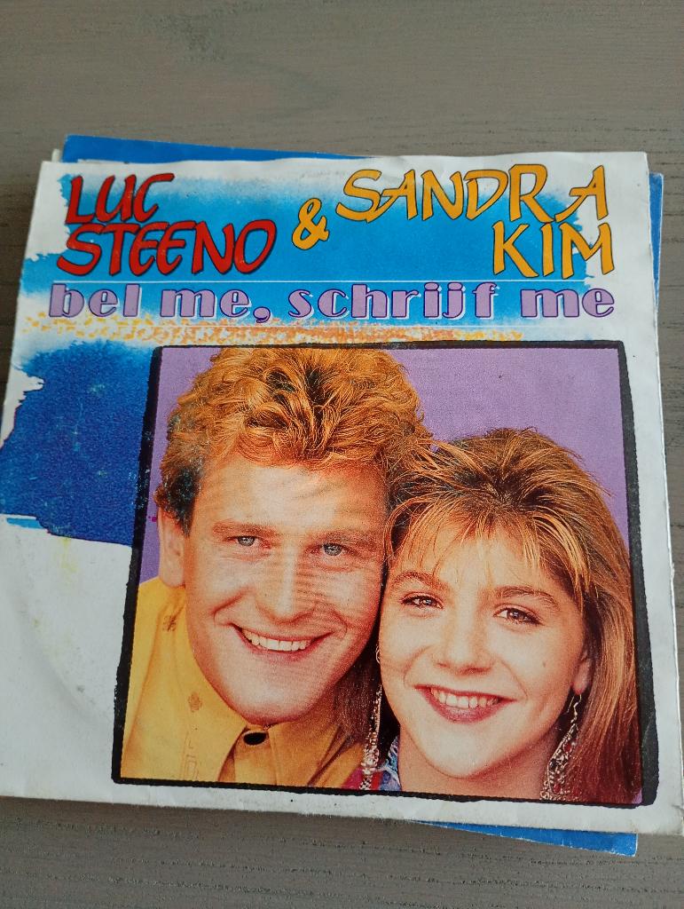 Luc Steeno & Sandra Kim - Bel me , schrijf me, Cd's en Dvd's, Vinyl Singles, Gebruikt, 7 inch, Ophalen of Verzenden, Nederlandstalig