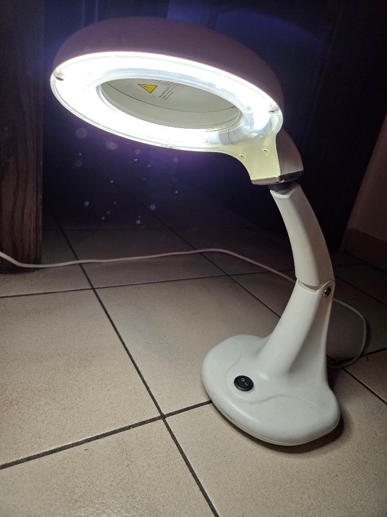 Hobbylamp met vergrootglas, Hobby en Vrije tijd, Ophalen, Gebruikt, Loeplamp