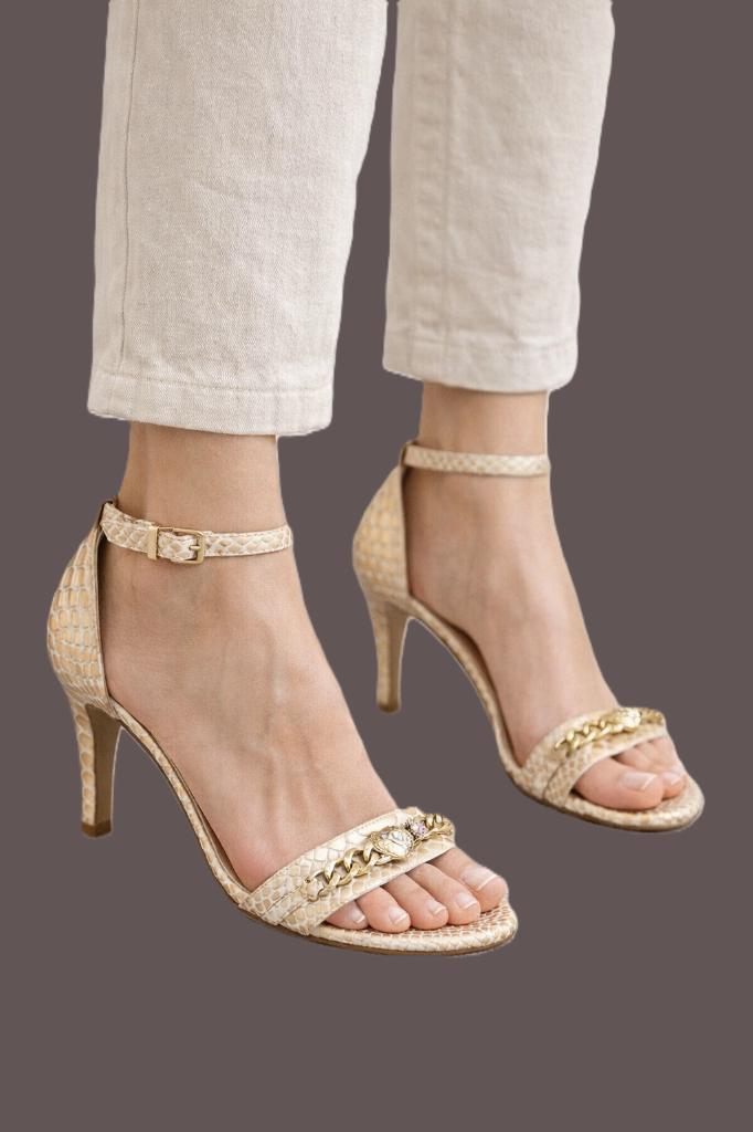 La Pomme de Loveley elegante leren sandalen maat 37,5, Overige kleuren, Zo goed als nieuw, La Pomme de Lovely, Sandalen of Muiltjes