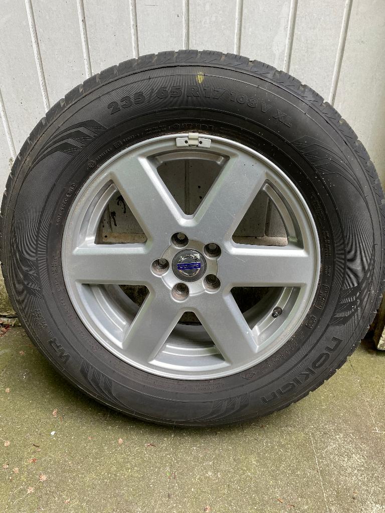 Winterbanden op originele alu velgen Volvo XC90, Auto-onderdelen, Banden en Velgen, Ophalen, 17 inch, Winterbanden, Banden en Velgen