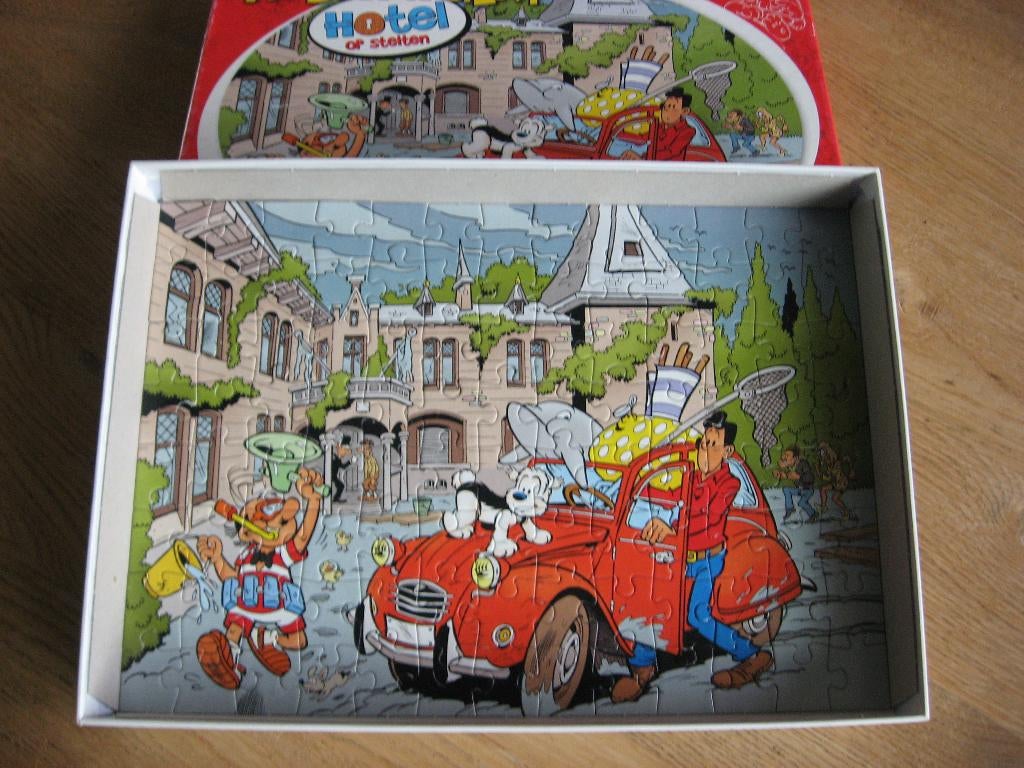 Samson & Gert Studio 100 puzzel 100 stuks Hotel op Stelten, Ophalen of Verzenden, Meer dan 50 stukjes, Zo goed als nieuw