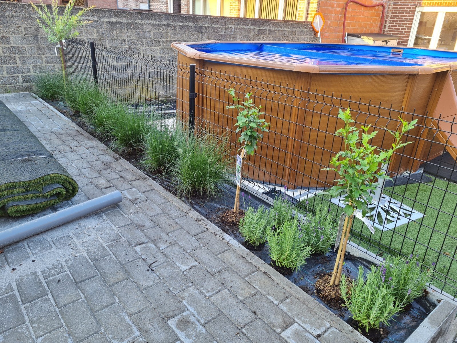 ovalen gre zwembad., Tuin en Terras, Gebruikt, 200 tot 300 cm, Ovaal, Ophalen