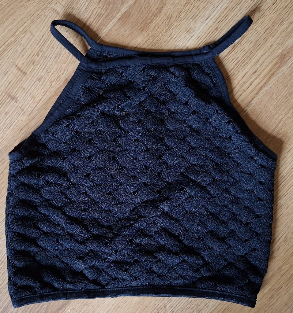 Crush Denim zwart kanten topje 12 jaar, Enfants & Bébés, Vêtements enfant | Taille 152, Neuf, Enlèvement ou Envoi, Chemise ou À manches longues