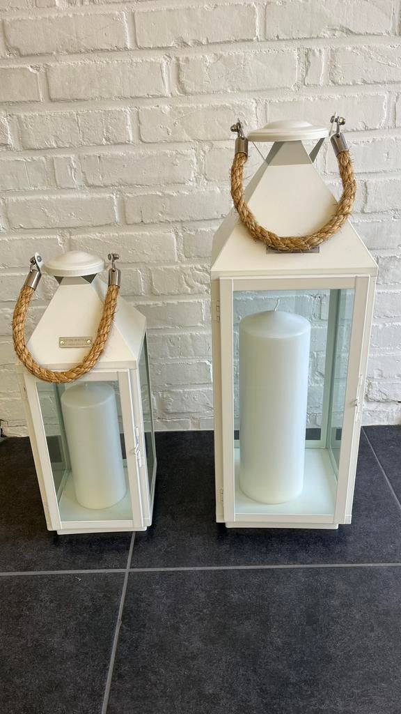 Witte decoratieve lantaarn, Antiek en Kunst, Ophalen