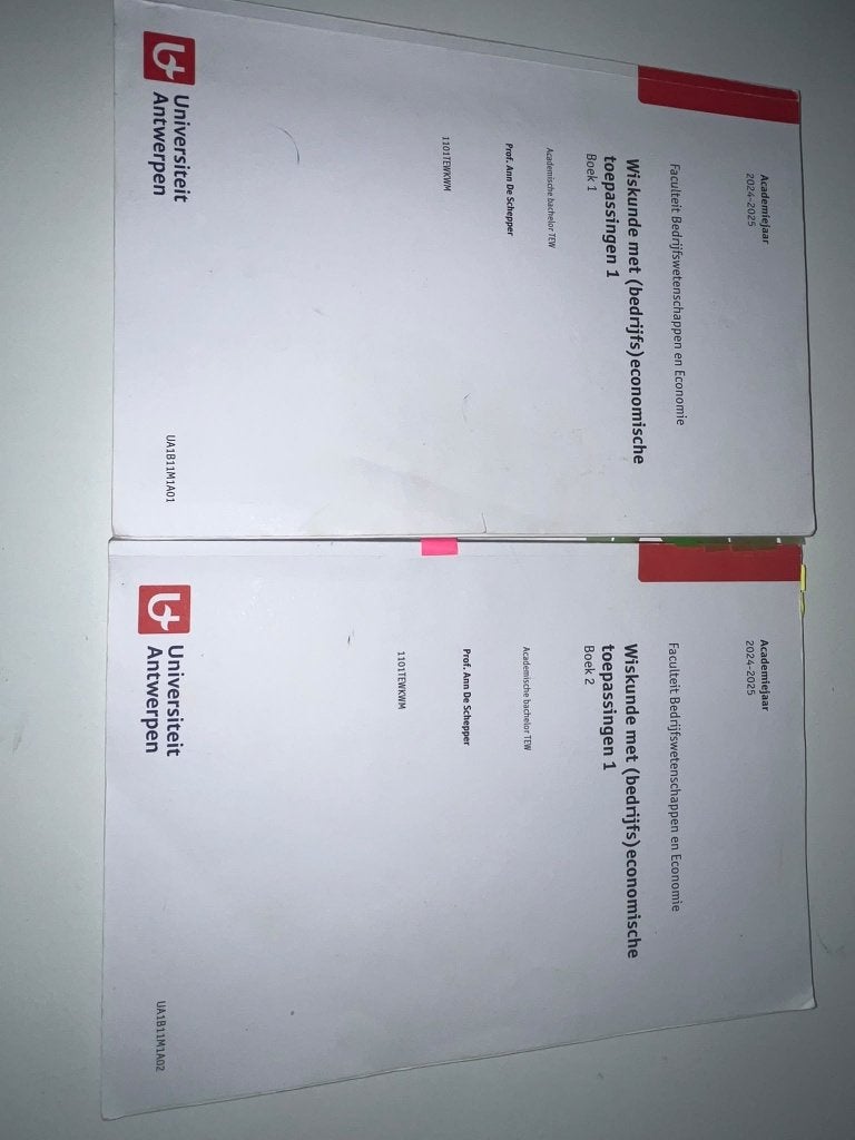 Wiskunde met (bedrijfs)economische toepassingen 1, Ophalen of Verzenden, Gelezen, Hoger Onderwijs