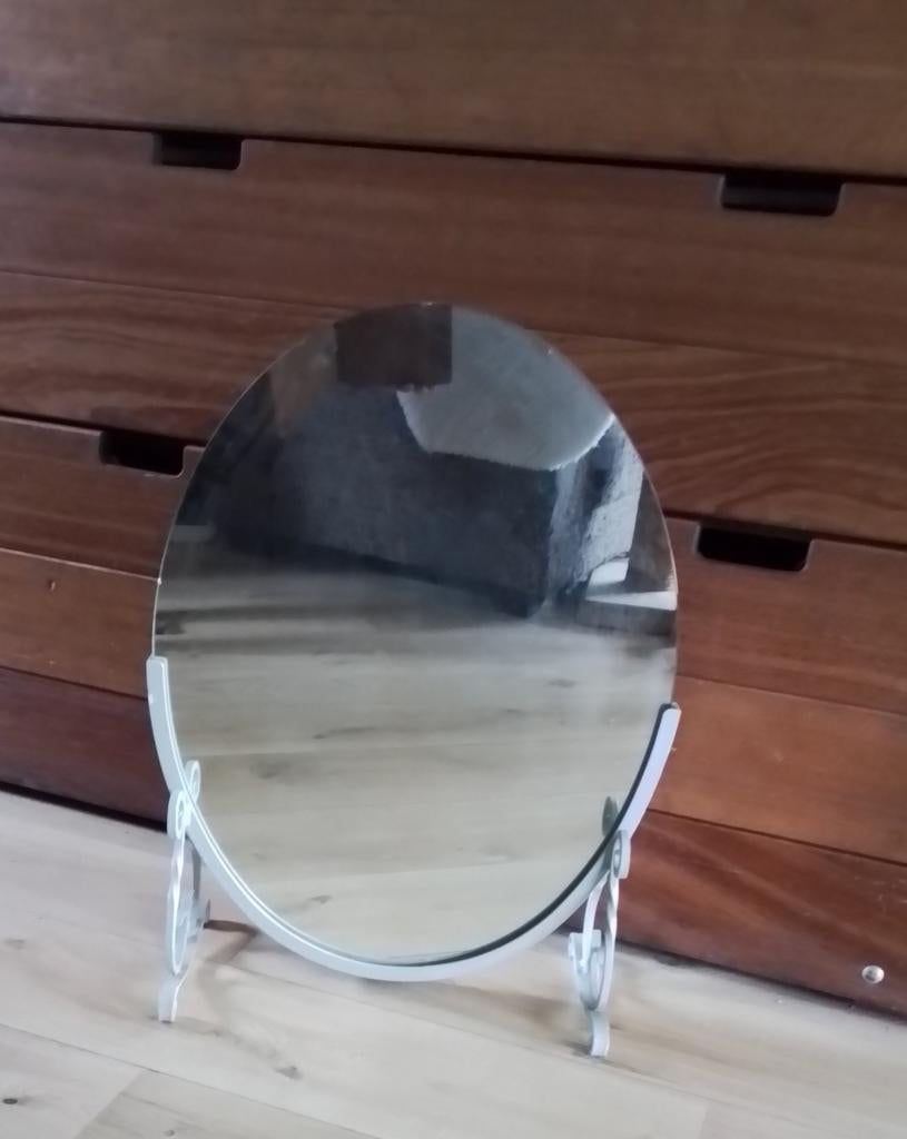 Dubbelzijdige spiegel, Ophalen, Gebruikt, Ovaal