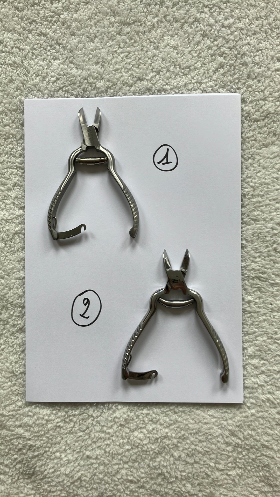 Pedicure tangen, freeskopjes, …, Ophalen