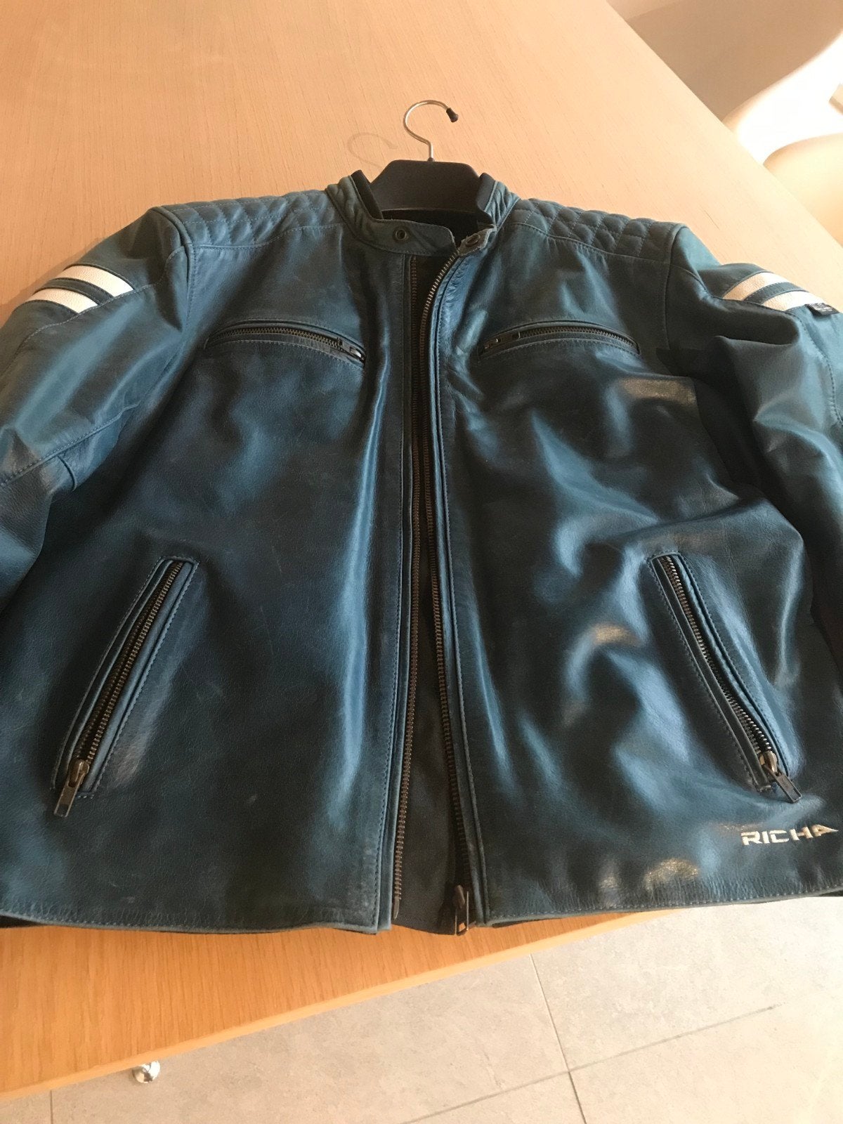 Lederen vest Richa Maat Large 50€, Ophalen, Heren, Jas | leer, Richa