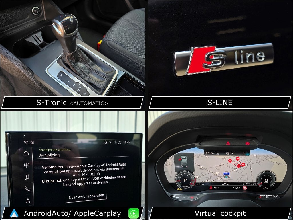 ✔AUDI Q2 35TFSi S line S tronic model 2025 35000km ° Leder.., Autos, Audi, Cuir, Achat, Entreprise, Noir