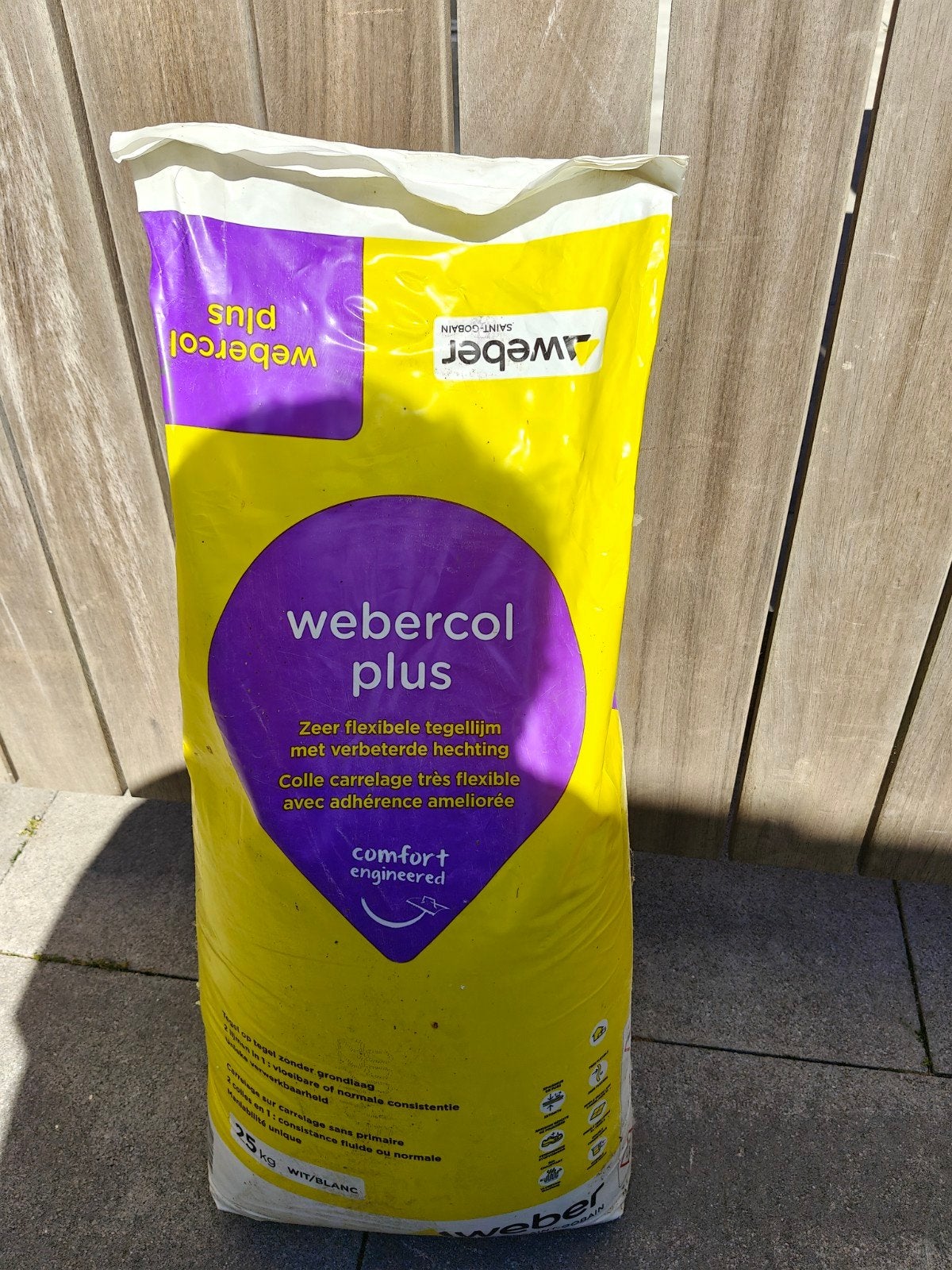 webercol plus wit, Ophalen