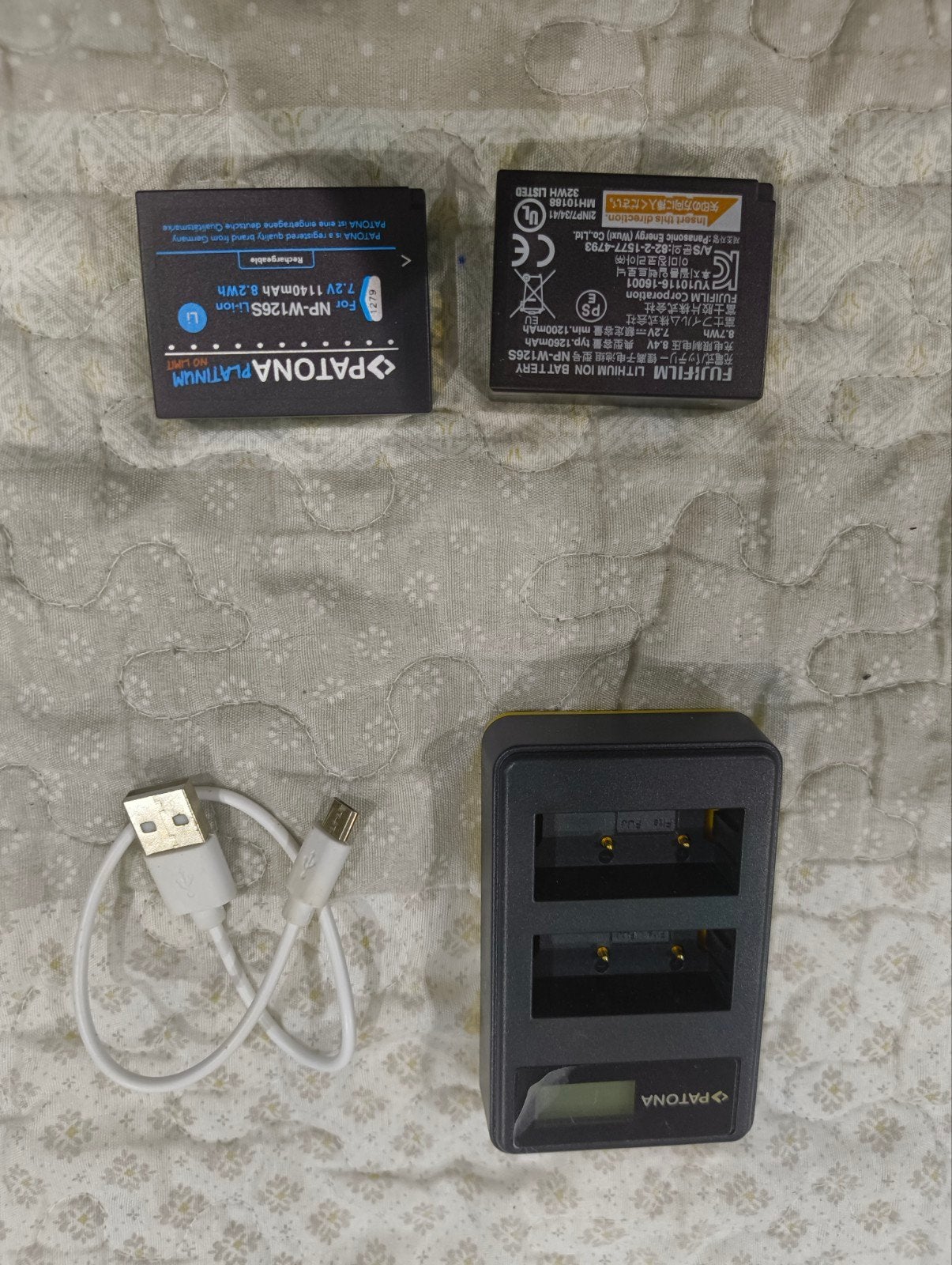 fujifilm orginele batterij + extra batterij+ oplader, Ophalen of Verzenden, Fujifilm, Fujifilm, Batterij