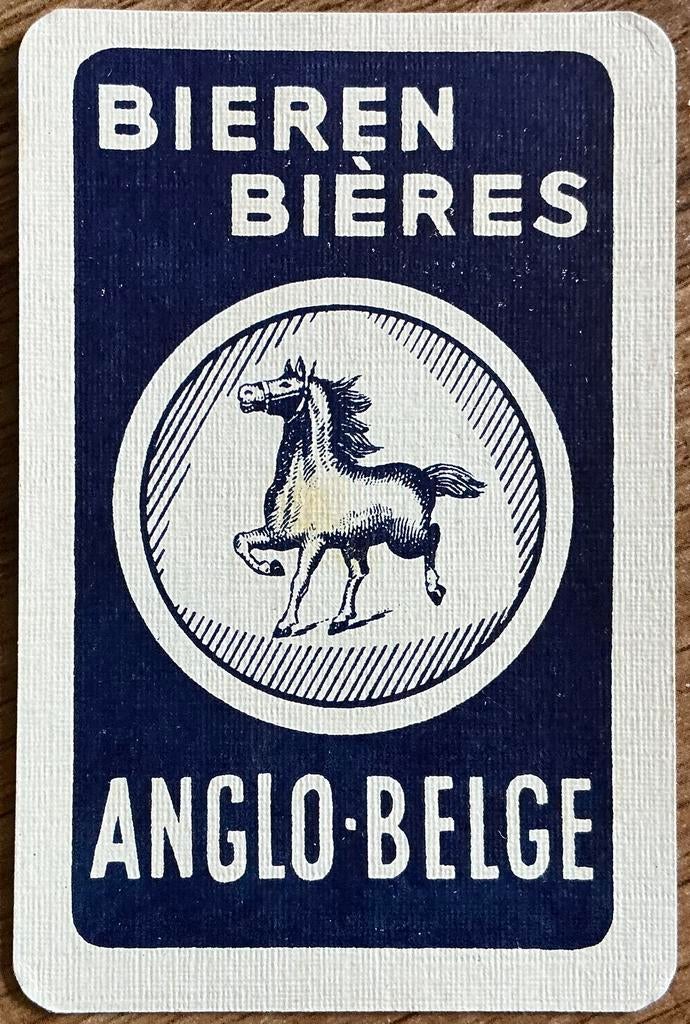 Speelkaart ZULTE/ANGLO-BELGE/BIEREN, Verzamelen, Ophalen of Verzenden, Zo goed als nieuw, Speelkaart(en)