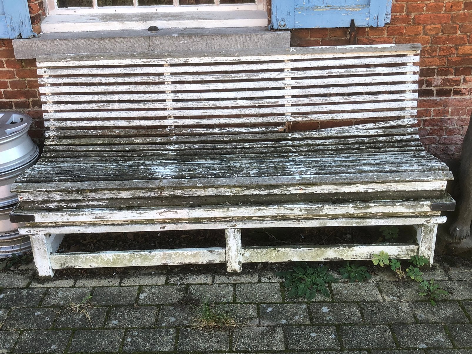 Oude zitbank   heeft wat liefde nodig, Tuin en Terras, Ophalen, Zo goed als nieuw