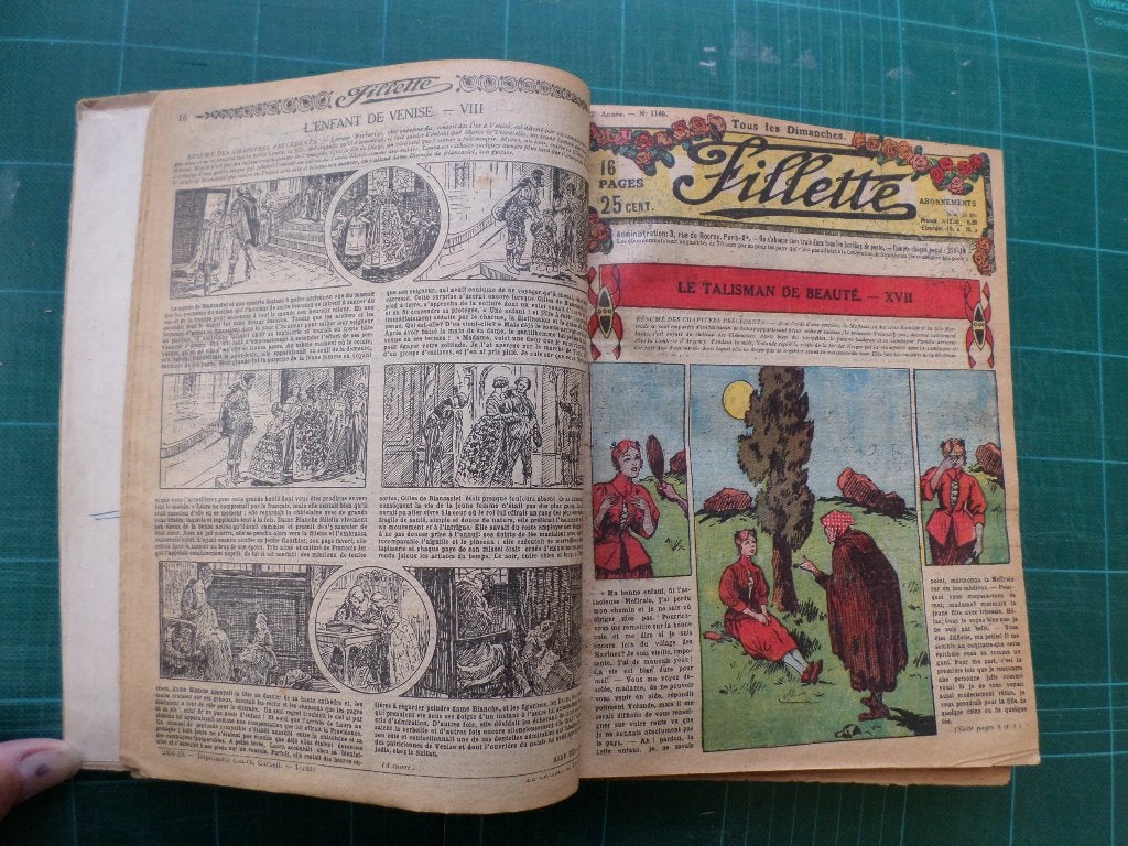 Fillette – reliure de 51 hebdomadaires (1138 à 1188) – 1930, Enlèvement ou Envoi, Fiction, Utilisé, Divers auteurs