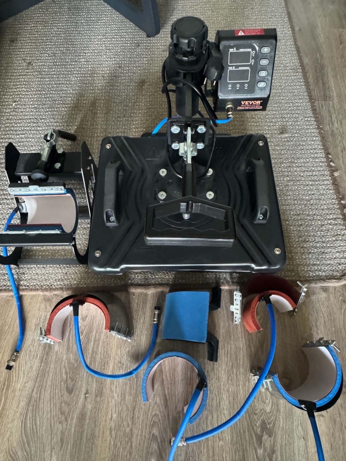 VEVOR 10-in-1 hittepers 12  15 inch voor sublimatie, met ac, Ophalen