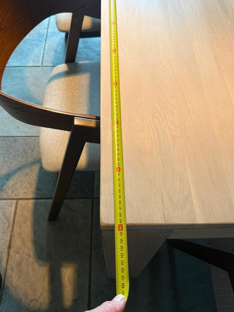 eiken eettafel, Klassiek, Comme neuf, 100 à 150 cm, Enlèvement