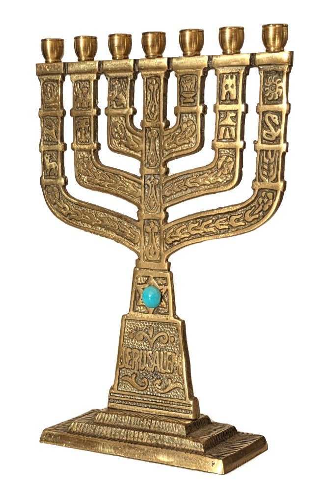 Chandelier juif Menorah de Jérusalem., Enlèvement ou Envoi