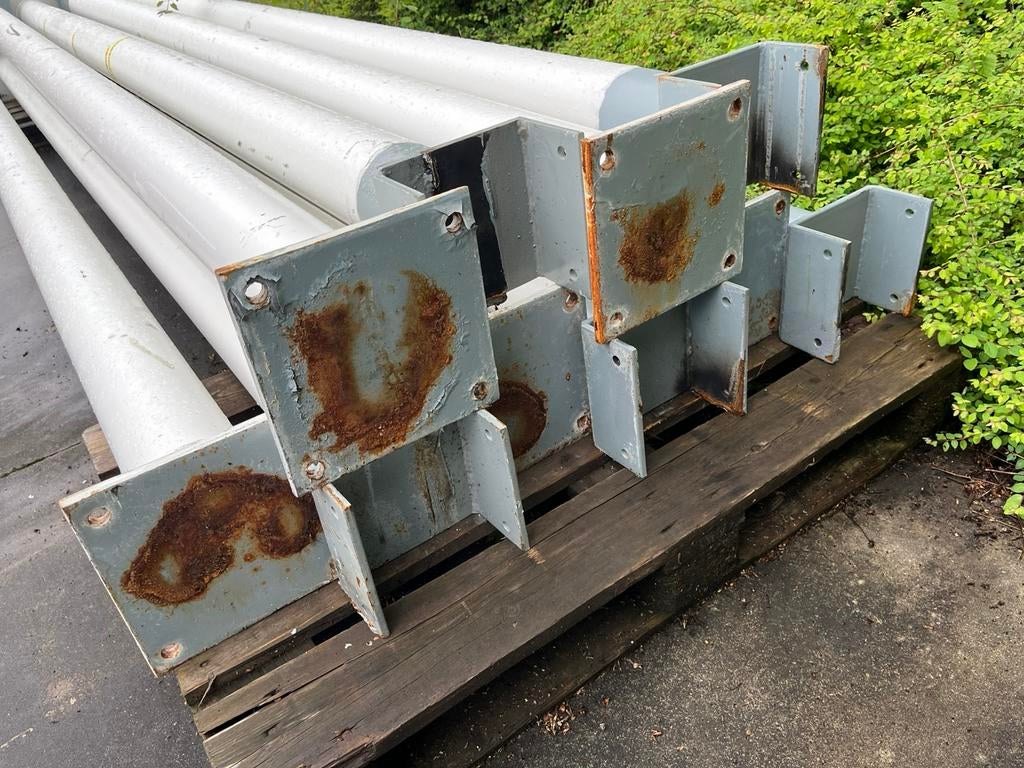 10x Ronde poertrellen kolom €750,-, Doe-het-zelf en Bouw, Metalen, Ophalen of Verzenden, Zo goed als nieuw