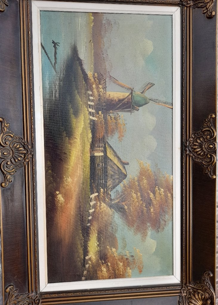 Olieverf op doek,, Antiek en Kunst, Kunst | Schilderijen | Klassiek, Ophalen, Doek, Origineel werk, Landschap