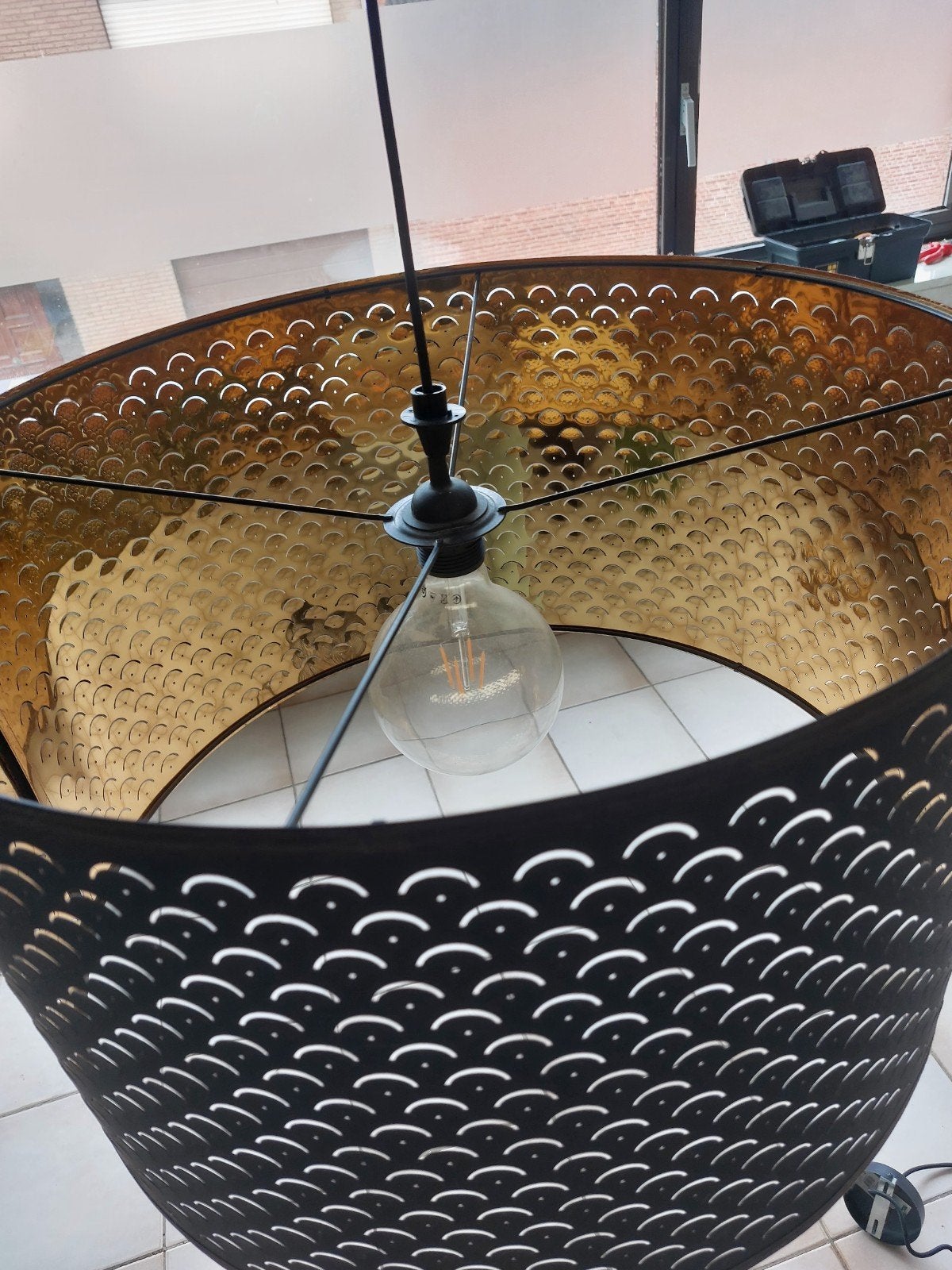 Grote hanglamp Ikea, Maison & Meubles, Suspension, Rond, Enlèvement, Utilisé