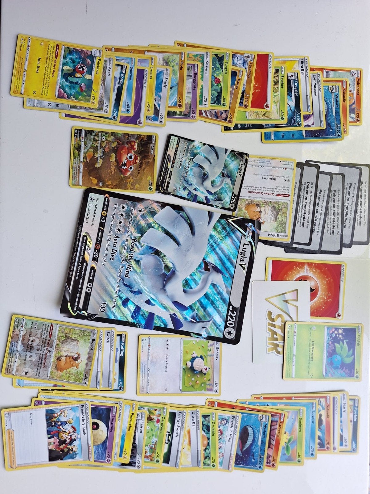 Pokémon 53 kaarten : Lugia V & Lugia Jumbo + Art Rare, Enlèvement