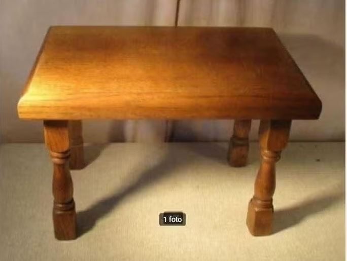 Belle table d'appoint rétro en bois - 45x27x35, Collections, Rétro, Enlèvement ou Envoi, Maison et Meubles