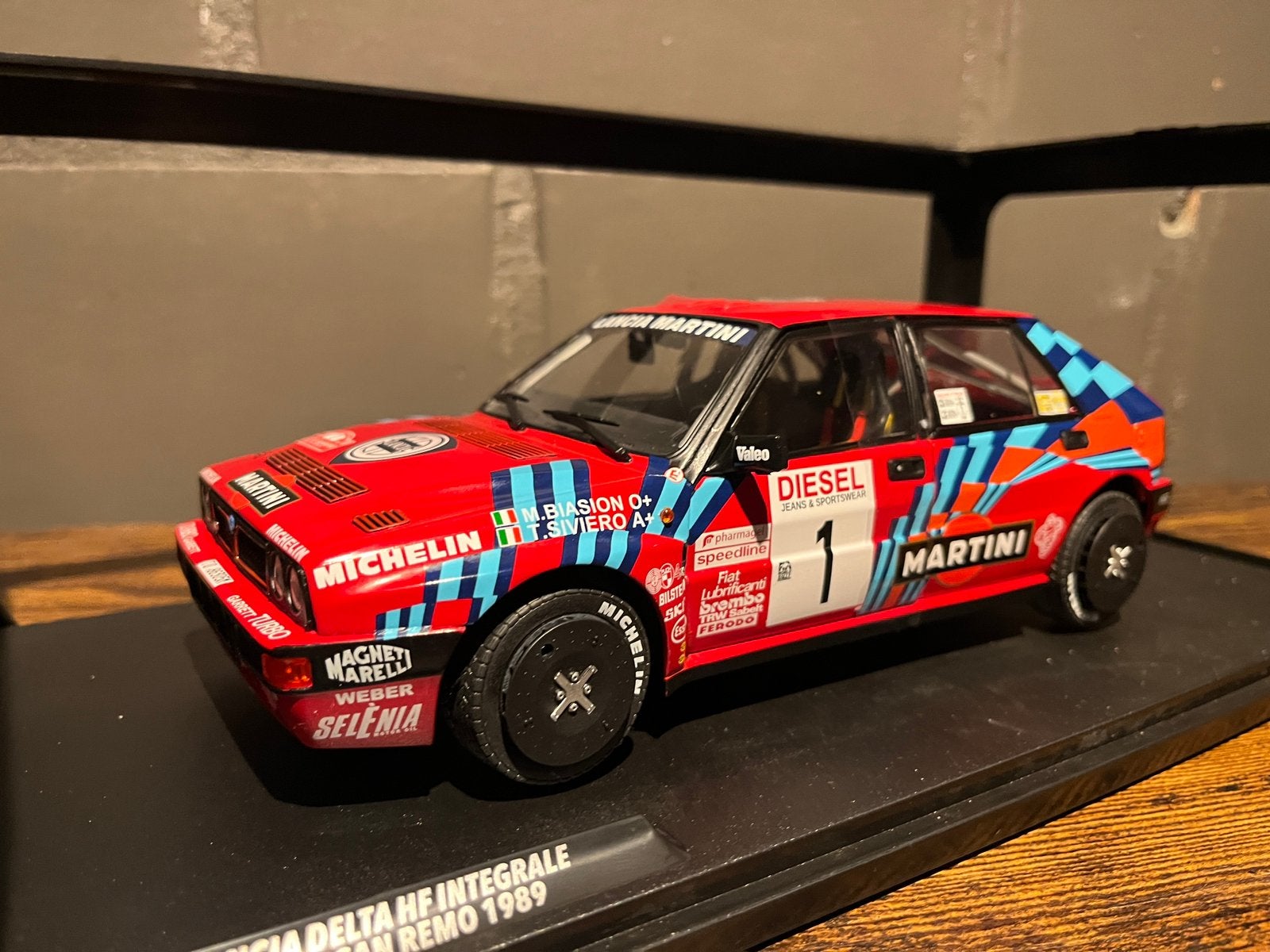1989 Lancia Delta Integrale rally san remo, Ophalen, Zo goed als nieuw, Solido