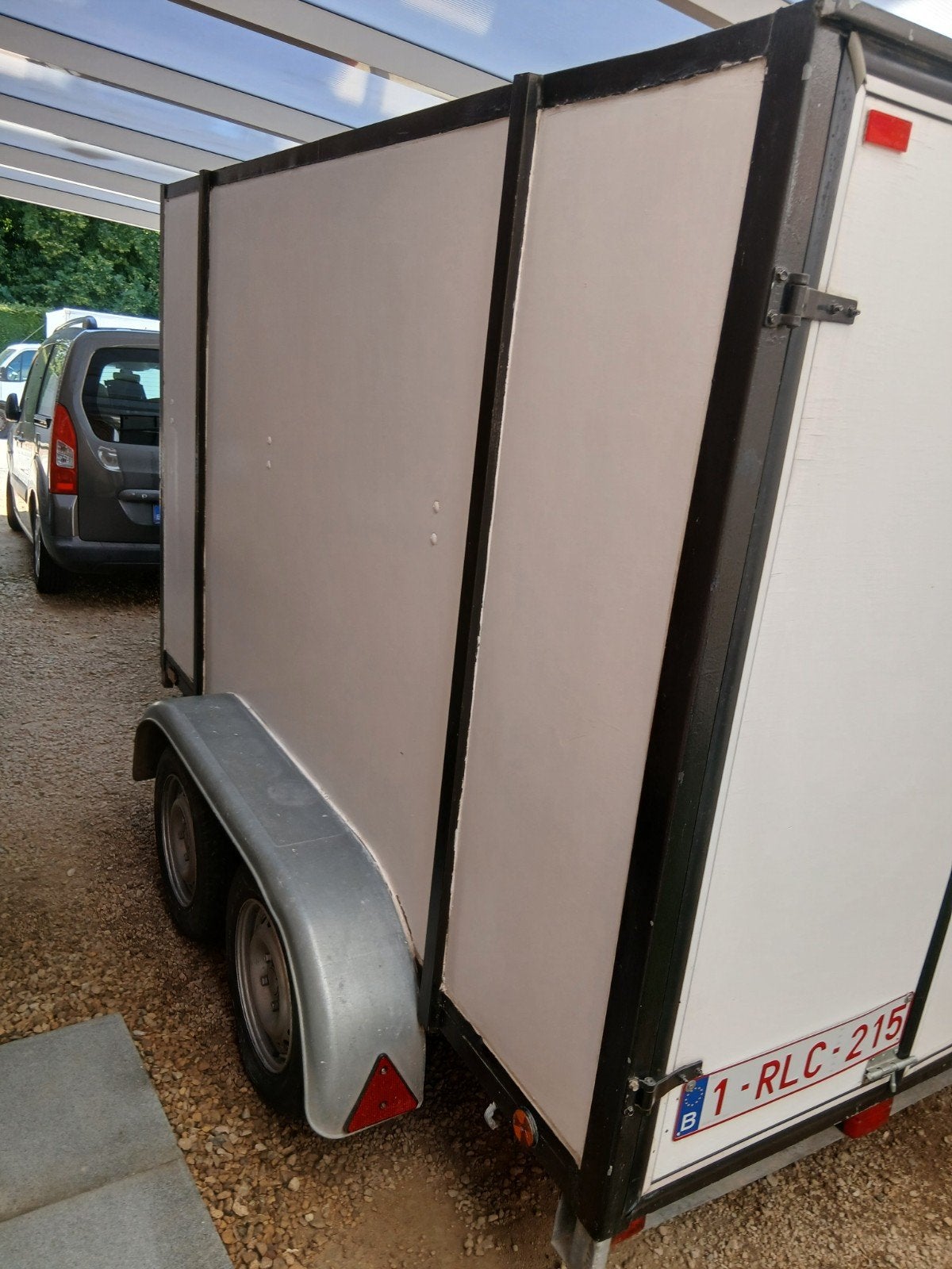 Gesloten remork dubbelas, Auto diversen, Aanhangers en Bagagewagens, Ophalen
