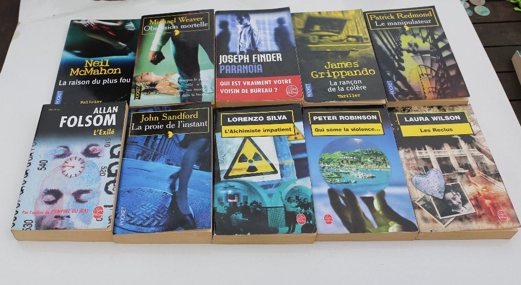 Lot de 10 Thrillers, Ophalen of Verzenden