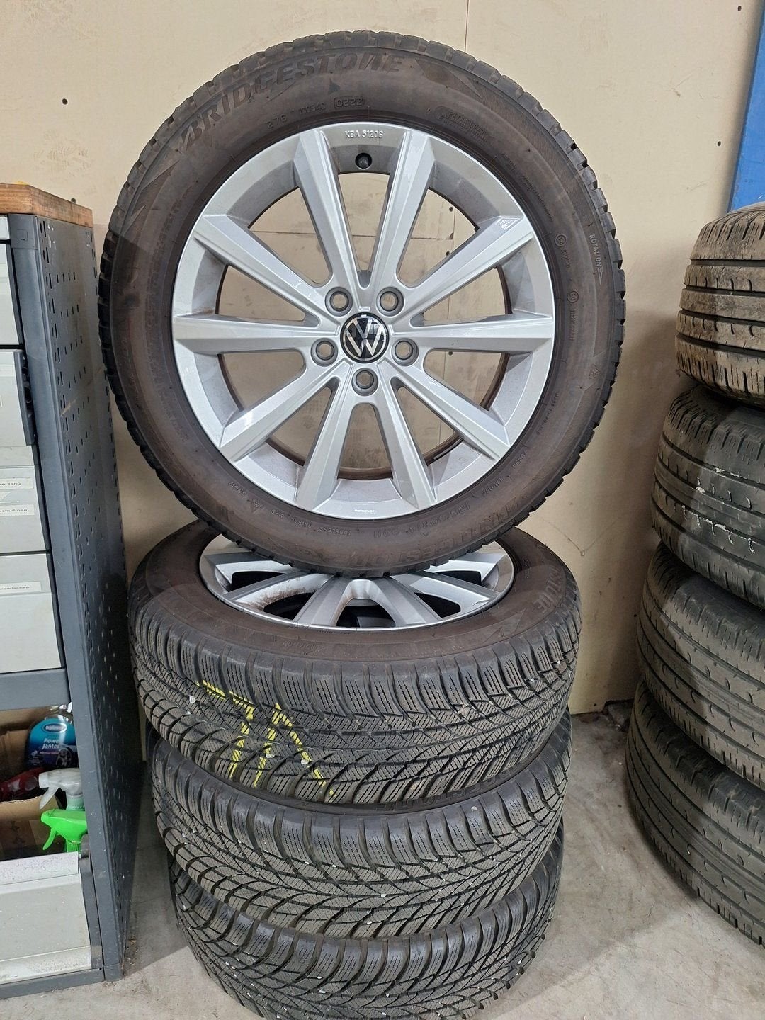 Volkswagen Polo Winterset 16 Inch, Auto-onderdelen, Ophalen, Gebruikt, -, Banden en Velgen