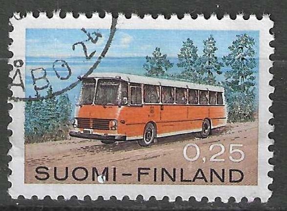 Finland 1971 - Yvert 664 - Postautobus - 25 p. (ST), Postzegels en Munten, Postzegels | Europa | Scandinavië, Verzenden, Finland