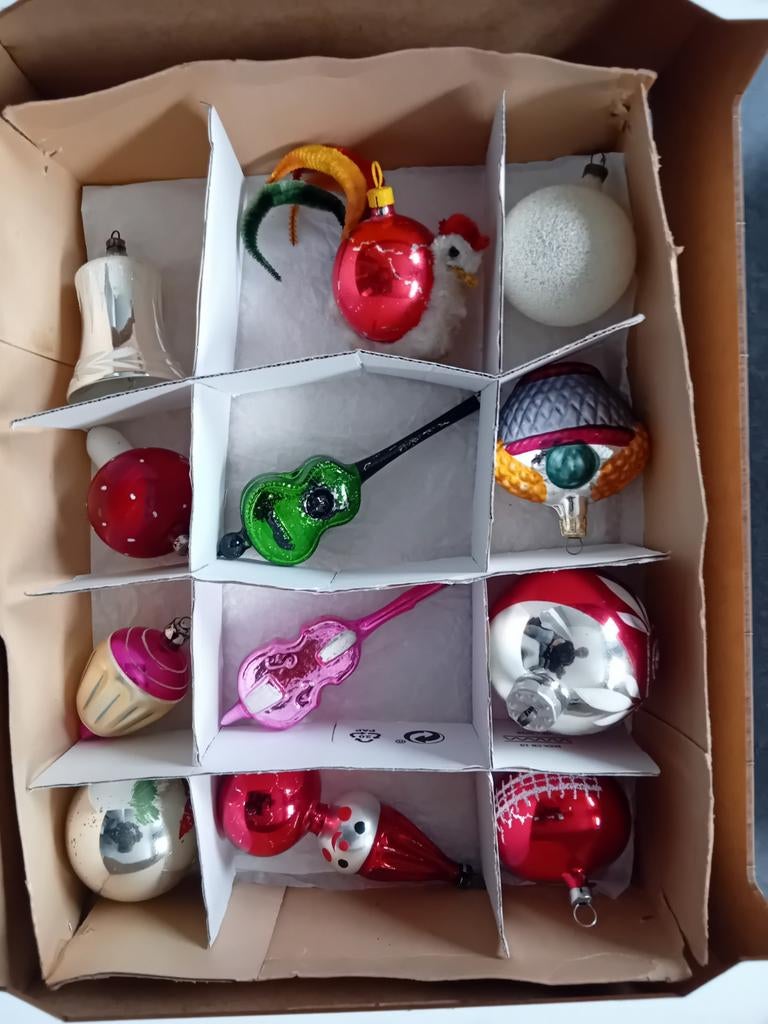 Boules de Noël vintage, Divers, Noël, Enlèvement ou Envoi