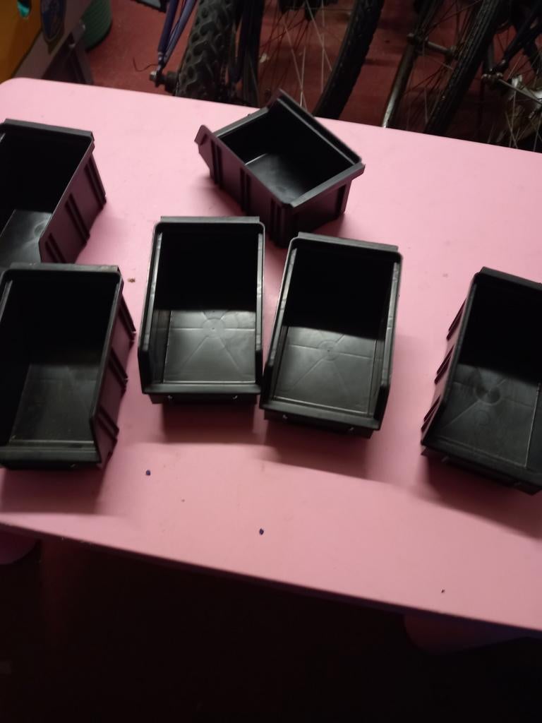 6 bac de rangement 10 cm sur 15 cm et 5 cm hauteur, Enlèvement