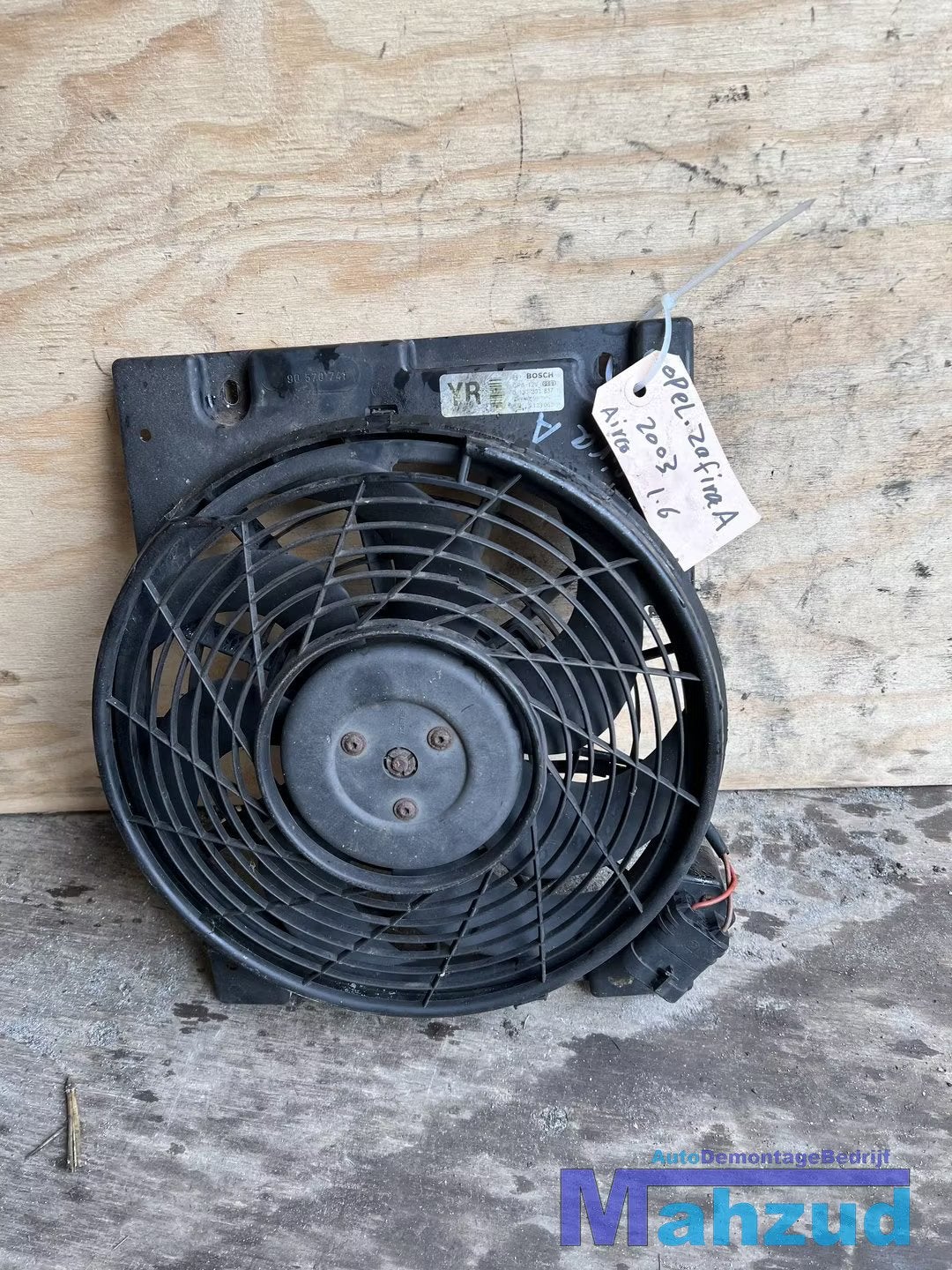 OPEL ZAFIRA A 1.6 Airco koelvin ventilator 1998-2005, Gebruikt, Opel Automobile GmbH, Kontakt@opel-infoservice.de, Opel