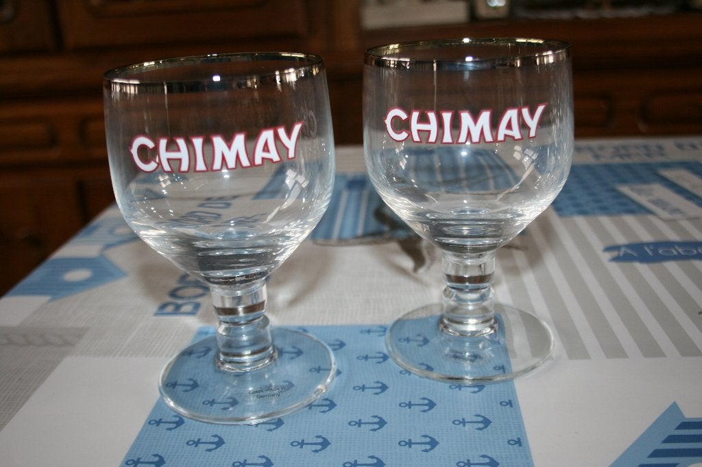 petit verres a Chimay, Collections, Enlèvement, Utilisé, Verre à bière