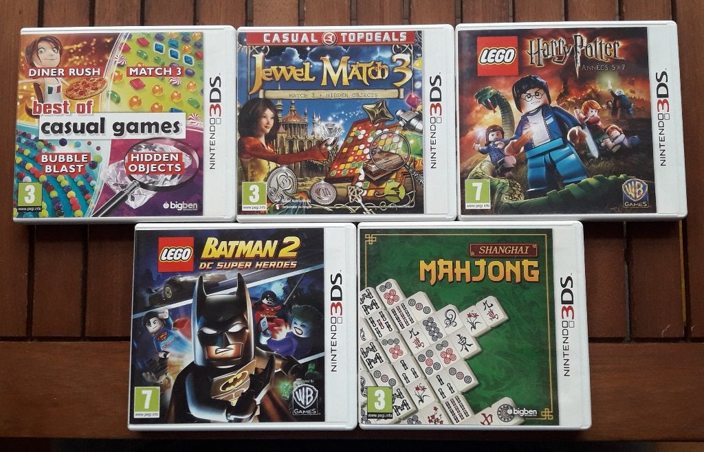 Lot de 5 jeux Nintendo 3DS - Très bon état - COMPLET, Online, 1 joueur, Comme neuf, Autres genres