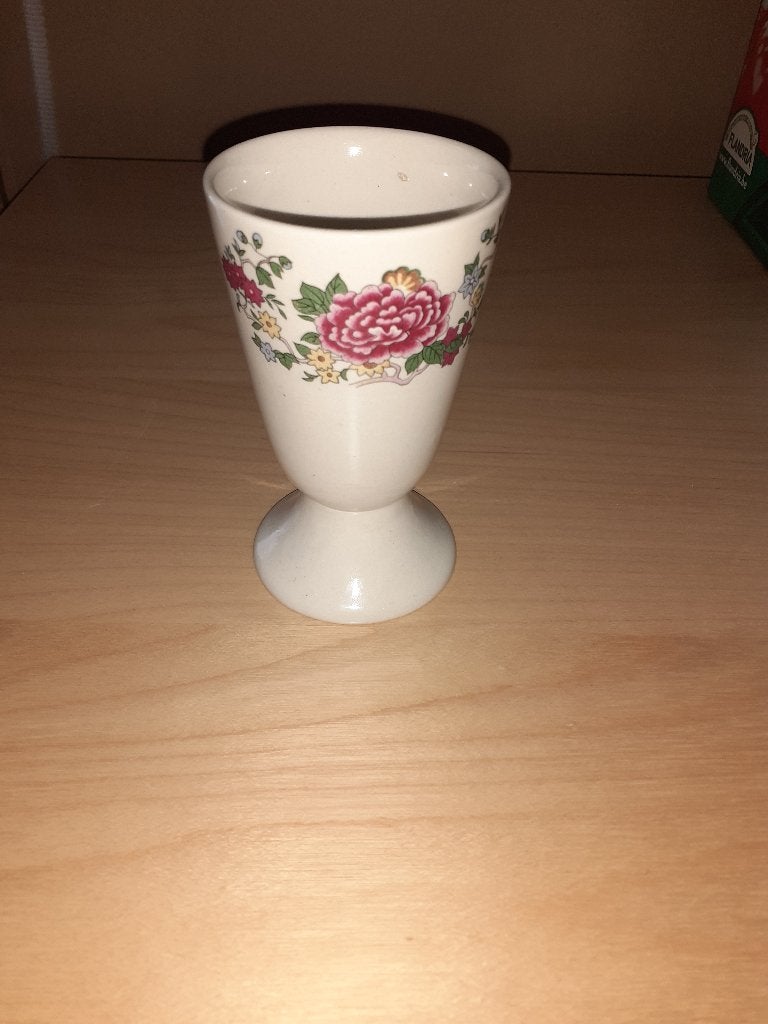 Calice tasse signé chinois (vintage), Vintage, Comme neuf, Enlèvement, Porcelaine