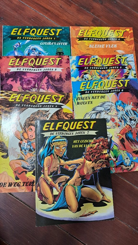 Elfquest, de verborgen jaren deel 1 tot en met 7 (Arboris, Boeken, Stripverhalen, Complete serie of reeks, Ophalen of Verzenden