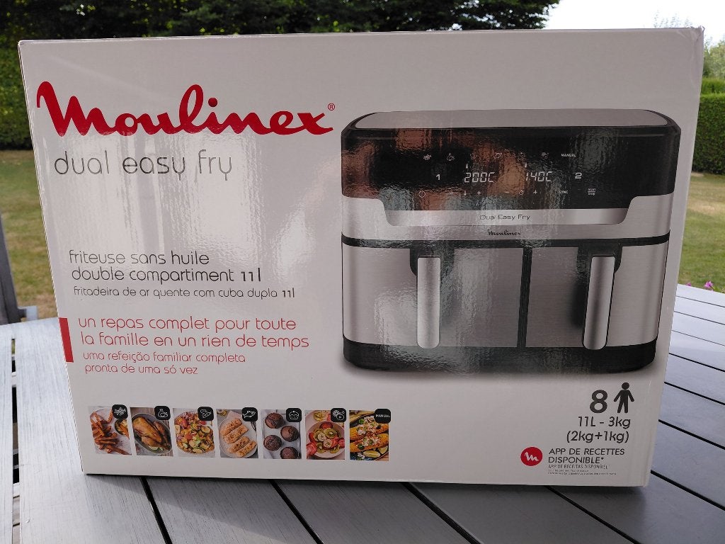 ** Moulinex airfryer dubbele tank** nieuw, Ophalen of Verzenden, Nieuw, Airfryer XL, 1500 gram of meer