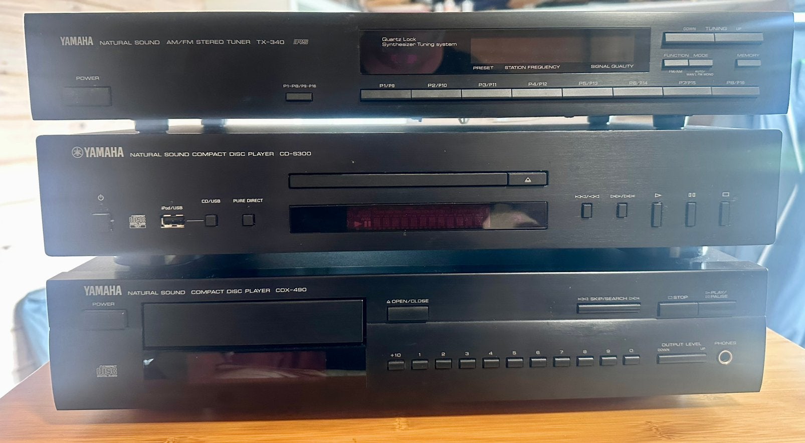 2 x Yamaha CD speler + tuner voor onderdelen, Ophalen, Niet werkend
