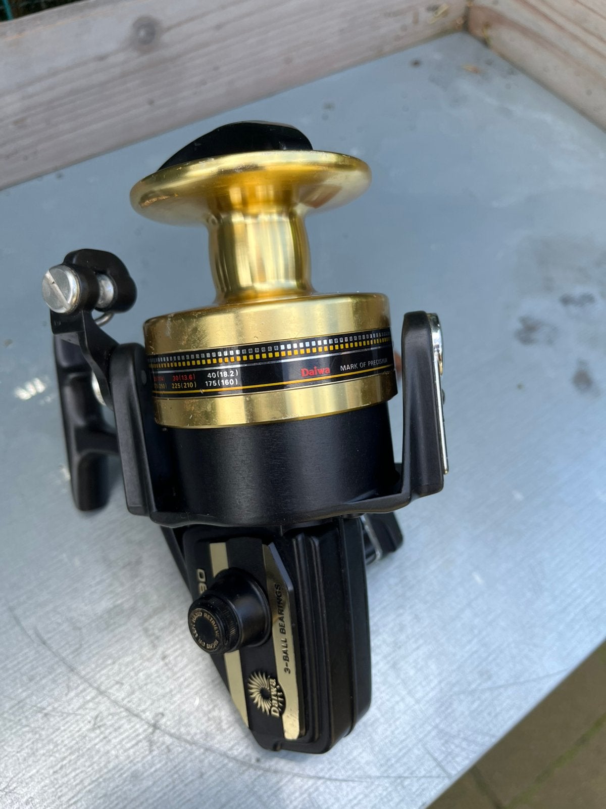 Zeemolen DAIWA BG90, Ophalen of Verzenden, Zo goed als nieuw, Molen