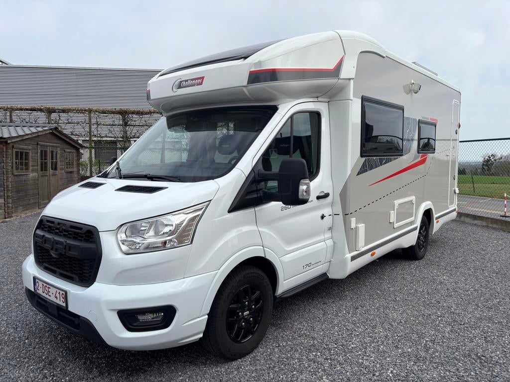 Ford Challenger 260 Graphite 170 pk Automaat als Nieuw, Caravans en Kamperen, Mobilhomes, Bedrijf, tot en met 4, Half-integraal