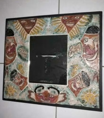 ceramique avec miroir monograme taf wallet, Ophalen of Verzenden